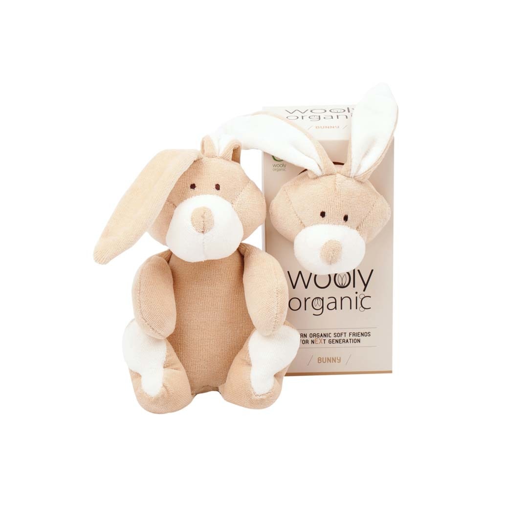 Wooly organic soft toy - BUNNY small