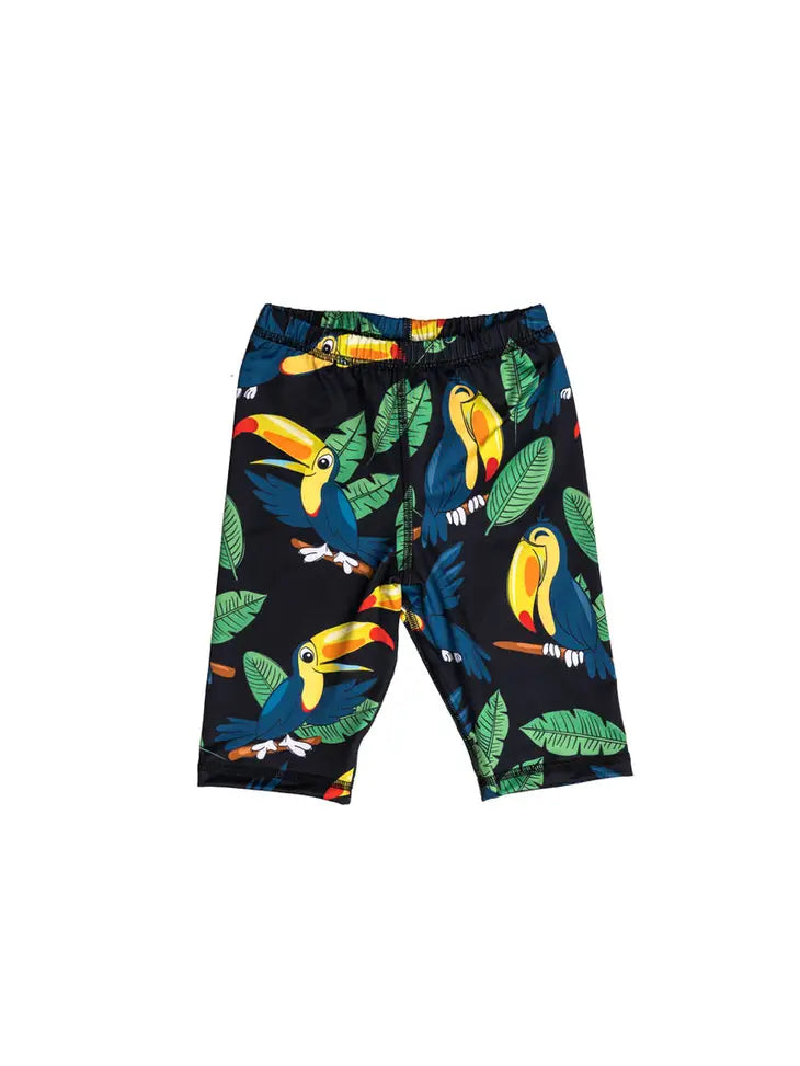 Mullido black toekan swim short