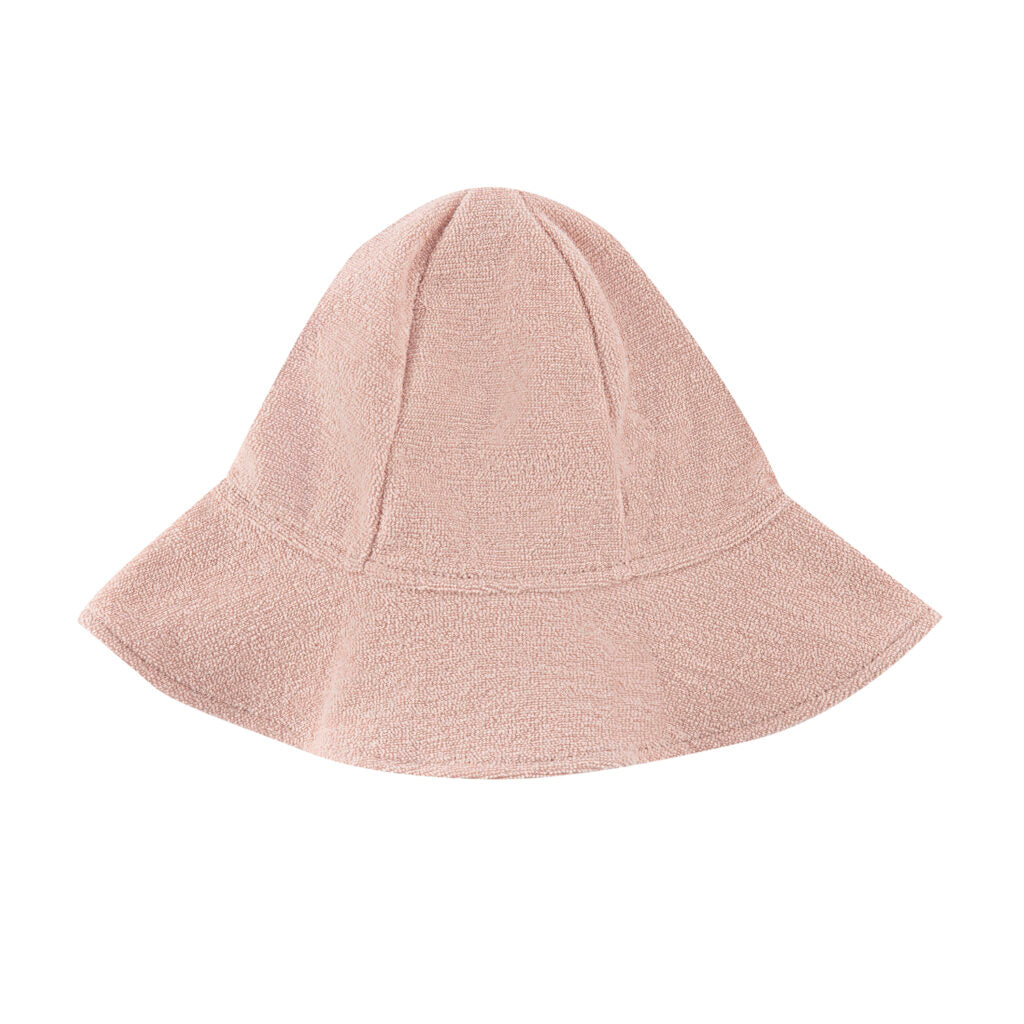 Wooly sun hat kleuter pink