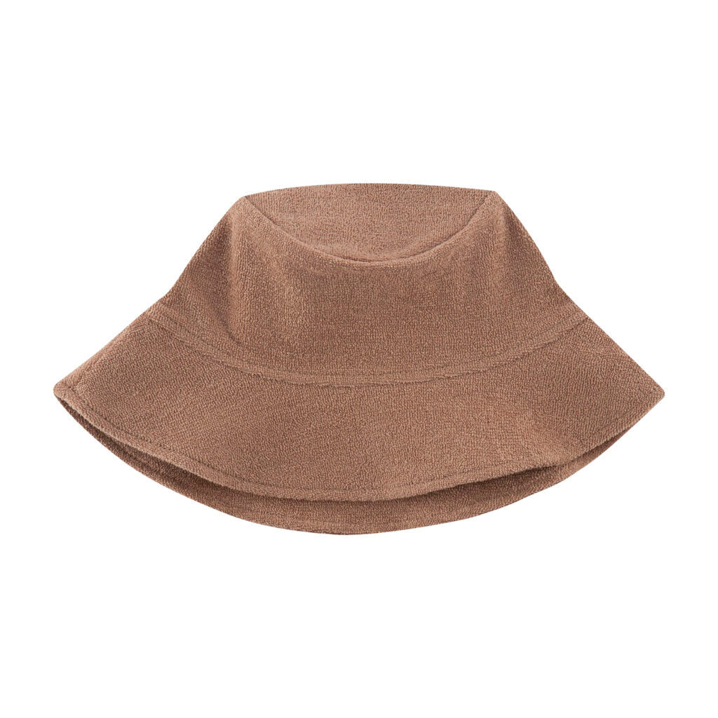 Wooly sun hat kleuter brown