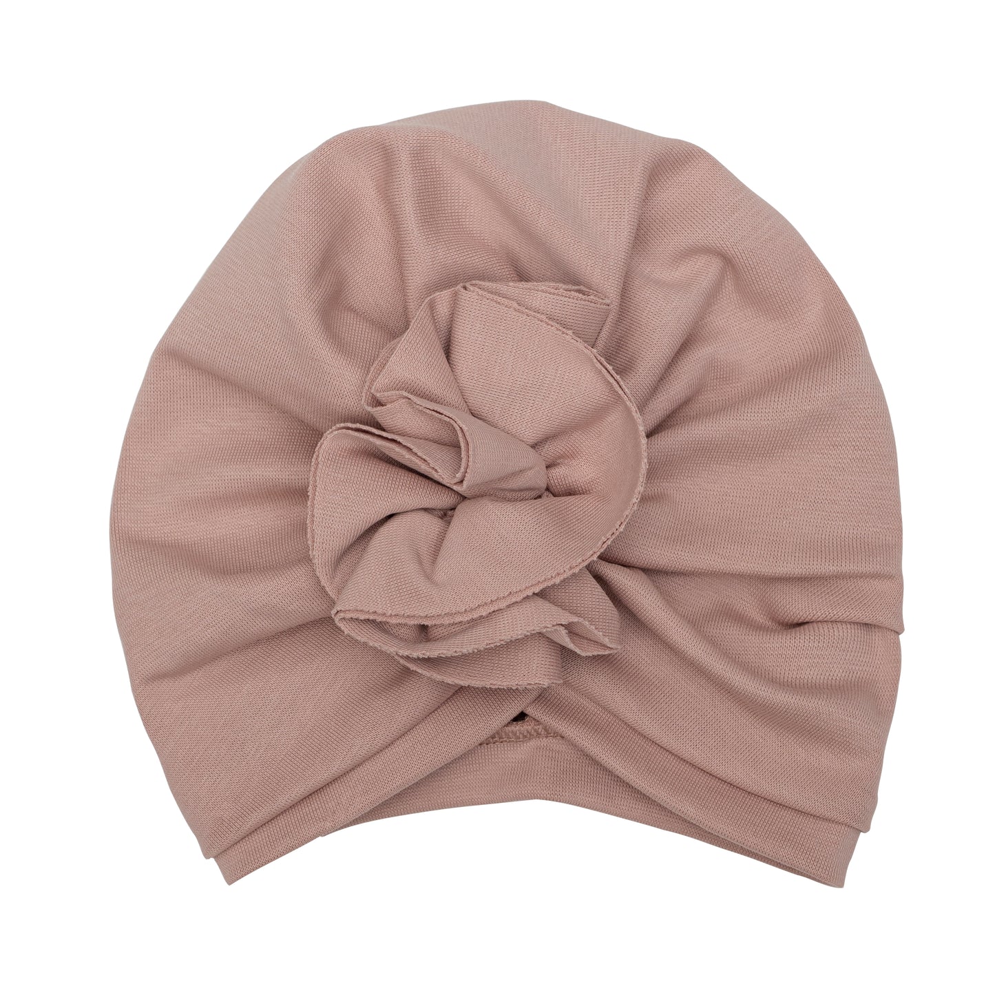 Wooly hat tulband kleuter pink