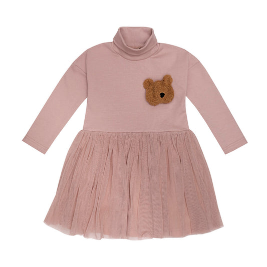 Wooly organic tutu jurk met beer