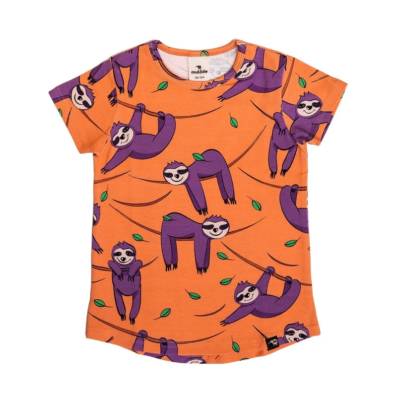 Mullido orange sloth T-shirt