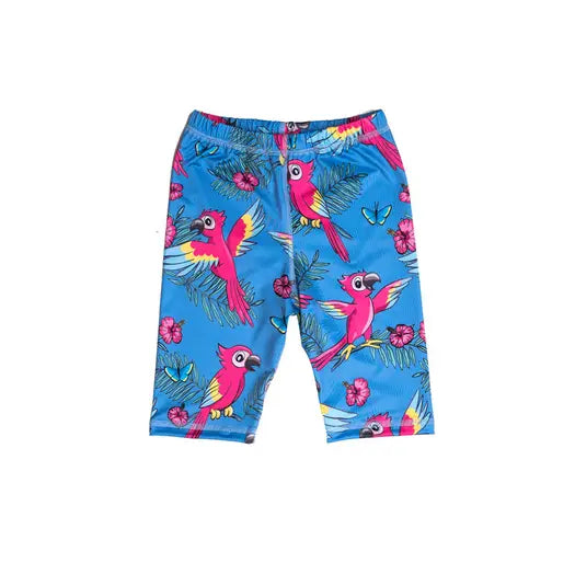 Mullido blue parrot swim short