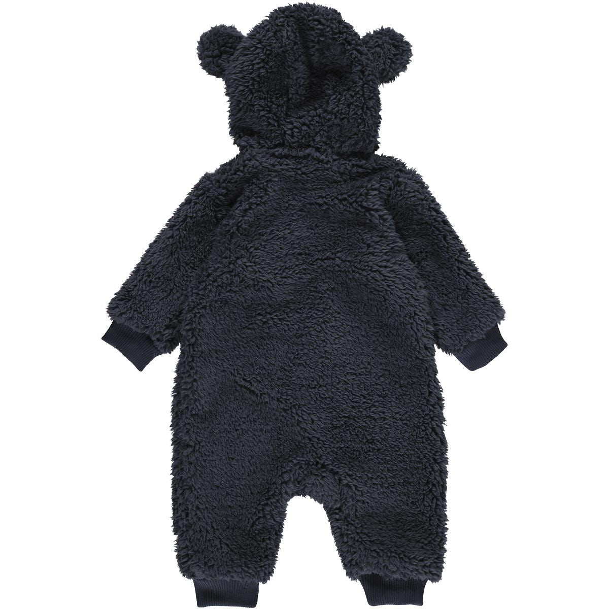 donkerblauw baby berenpakje achterkant