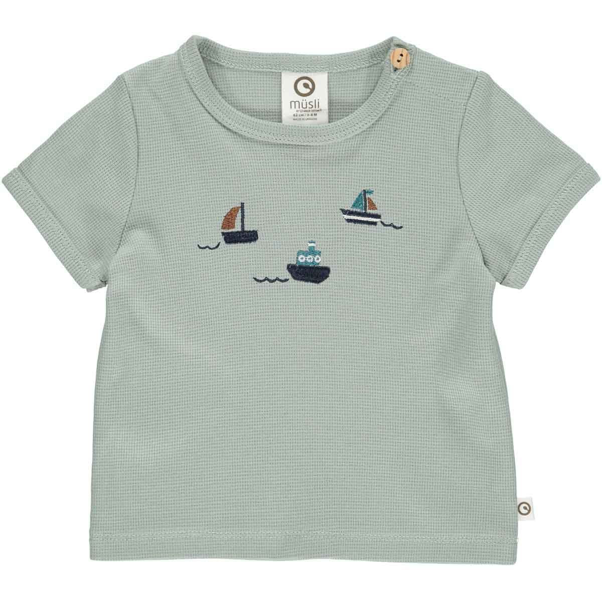 T-shirt  bootjes Müsli 100% organisch katoen fairtrade gemaakt babykleding duurzame kinderkleding sustainable kids clothing