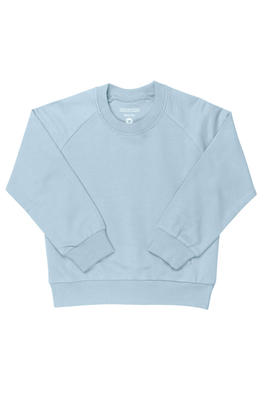 sweater trui blicht blauw Copenhagen colors 100% organisch katoen fairtrade gemaakt babykleding duurzame kinderkleding sustainable kids clothing
